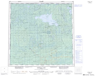 084M - BISTCHO LAKE - Topographic Map
