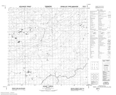 084M01 - ADAIR CREEK - Topographic Map