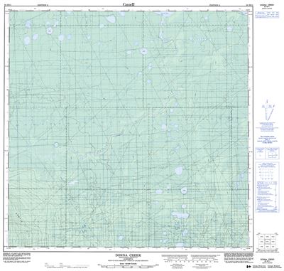 084M11 - DONNA CREEK - Topographic Map