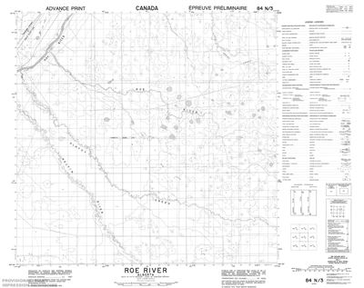 084N03 - ROE RIVER - Topographic Map