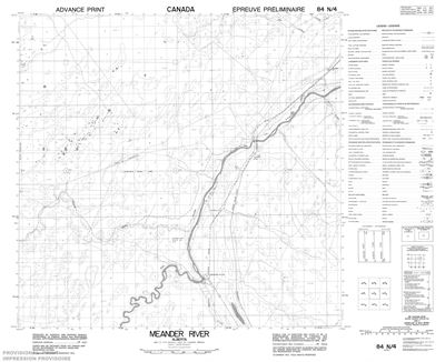 084N04 - MEANDER RIVER - Topographic Map