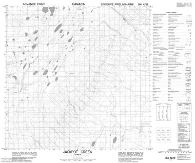 084N12 - JACKPOT CREEK - Topographic Map