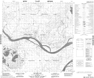 084P01 - SQUARE LAKE - Topographic Map