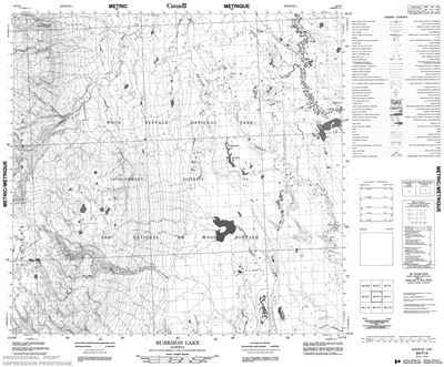 084P04 - BURRISON LAKE - Topographic Map