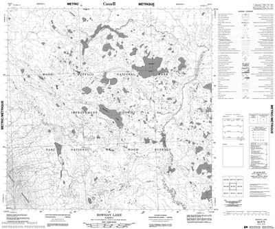 084P05 - BOWHAY LAKE - Topographic Map