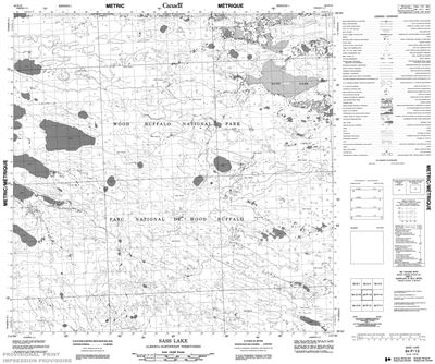 084P13 - SASS LAKE - Topographic Map