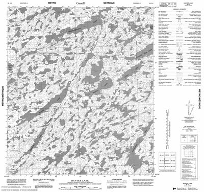 086A03 - HUNTER LAKE - Topographic Map