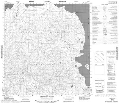 089A06 - CLEVERLY POINT - Topographic Map