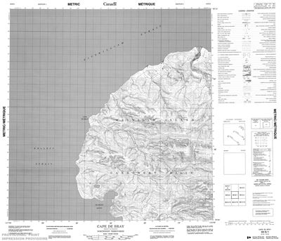 089B01 - CAPE DE BRAY - Topographic Map