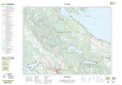 092F07 - HORNE LAKE - Topographic Map