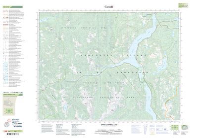 092F13 - UPPER CAMPBELL LAKE - Topographic Map
