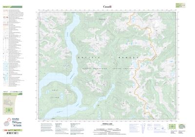 092K01 - POWELL LAKE - Topographic Map