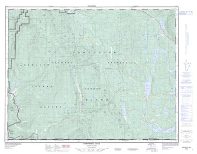 092K04 - BREWSTER LAKE - Topographic Map