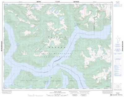 092K07 - TOBA INLET - Topographic Map