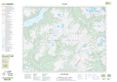 092K08 - LITTLE TOBA RIVER - Topographic Map