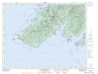 092L04 - BROOKS PENINSULA - Topographic Map