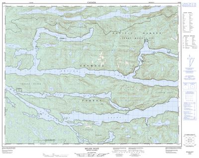 092M03 - BELIZE INLET - Topographic Map