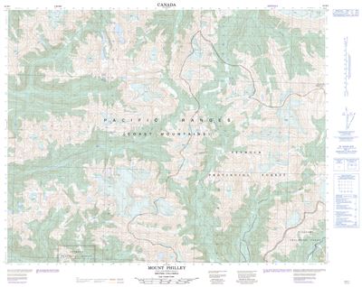 092M07 - MOUNT PHILLEY - Topographic Map