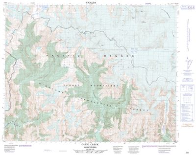 092M08 - CATTO CREEK - Topographic Map
