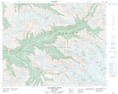 092M09 - MACHMELL RIVER - Topographic Map