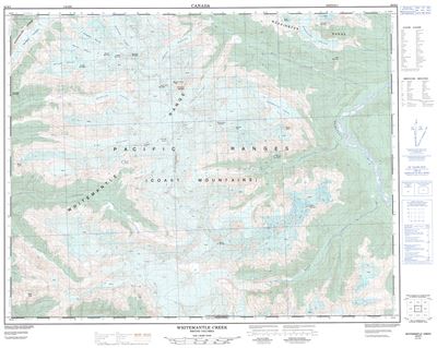 092N03 - WHITEMANTLE CREEK - Topographic Map