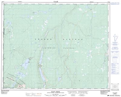 092O12 - ELKIN CREEK - Topographic Map