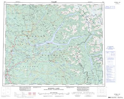 093A - QUESNEL LAKE - Topographic Map