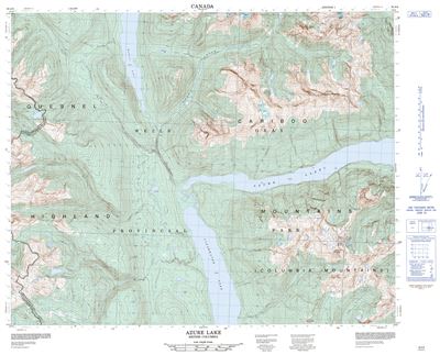 093A08 - AZURE LAKE - Topographic Map