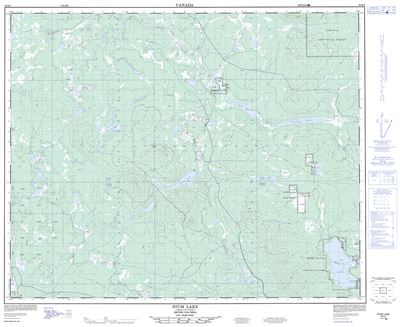 093B06 - STUM LAKE - Topographic Map