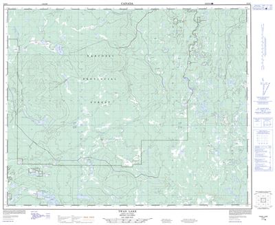 093B07 - TWAN LAKE - Topographic Map