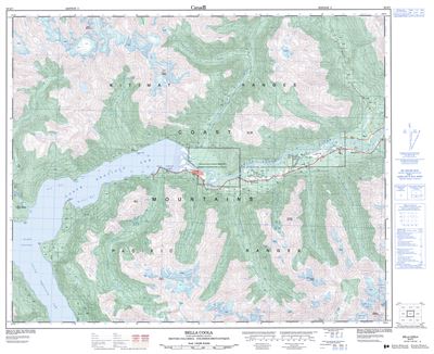 093D07 - BELLA COOLA - Topographic Map