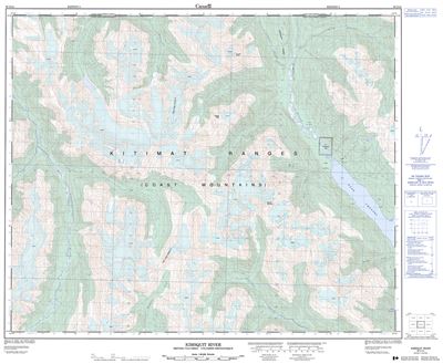 093D14 - KIMSQUIT RIVER - Topographic Map