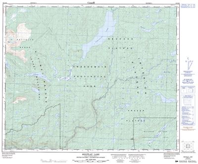 093D16 - SIGUTLAT LAKE - Topographic Map