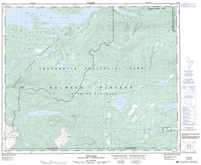 093E01 - OPPY LAKE - Topographic Map