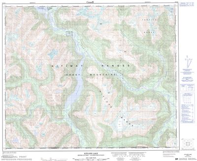 093E04 - KITLOPE LAKE - Topographic Map