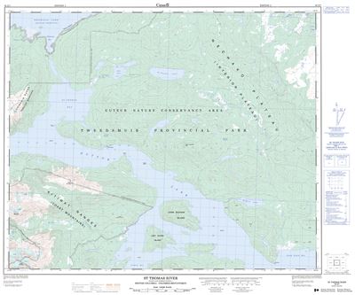 093E07 - ST. THOMAS RIVER - Topographic Map