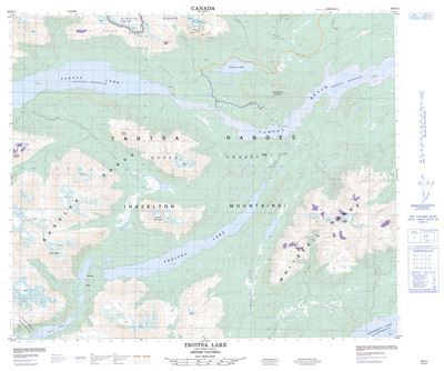 093E11 - TROITSA LAKE - Topographic Map