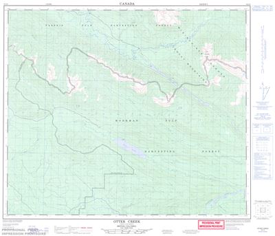 093I05 - OTTER CREEK - Topographic Map