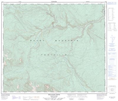093I09 - BELCOURT CREEK - Topographic Map