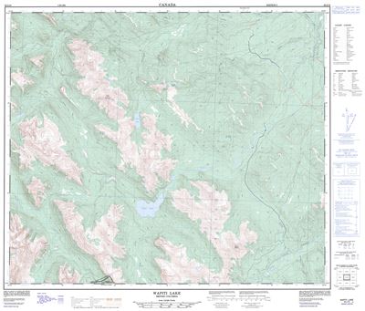 093I10 - WAPITI LAKE - Topographic Map