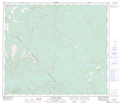 093I15 - KINUSEO CREEK - Topographic Map