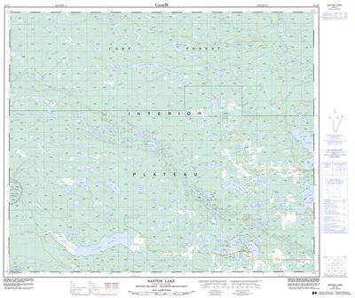 093J03 - SAXTON LAKE - Topographic Map