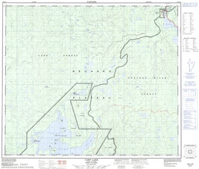 093J14 - CARP LAKE - Topographic Map