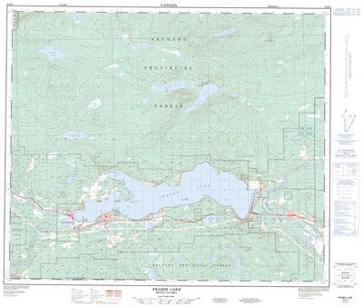 093K02 - FRASER LAKE - Topographic Map