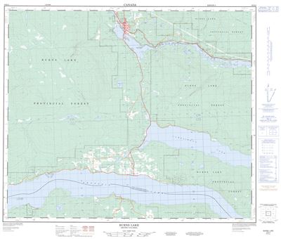 093K04 - BURNS LAKE - Topographic Map