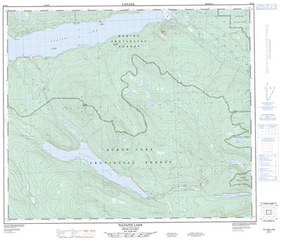 093K06 - TALTAPIN LAKE - Topographic Map