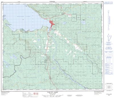 093K08 - FORT ST. JAMES - Topographic Map