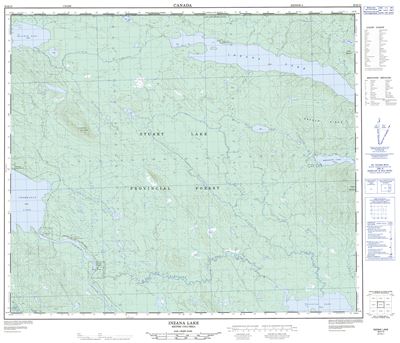 093K15 - INZANA LAKE - Topographic Map
