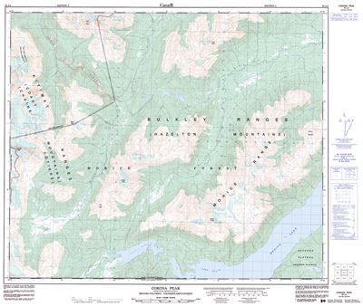 093L04 - CORONA PEAK - Topographic Map