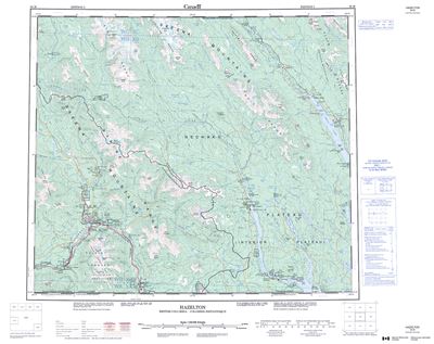 093M - HAZELTON - Topographic Map